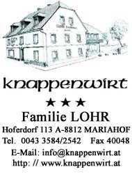 Gasthof Knappenwirt Kontaktdaten